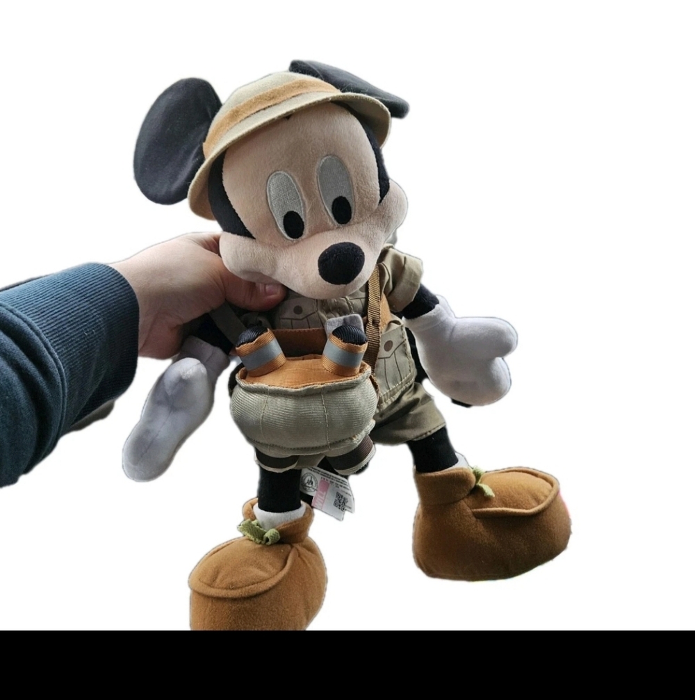 Disney Mickey Mouse Safari Plush with Tan and Brown Outfit - Picture 3 of 6
